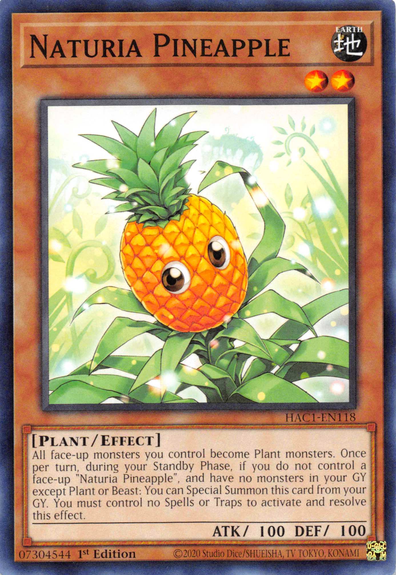 Naturia Pineapple (Duel Terminal) [HAC1-EN118] Parallel Rare | Play N Trade Winnipeg