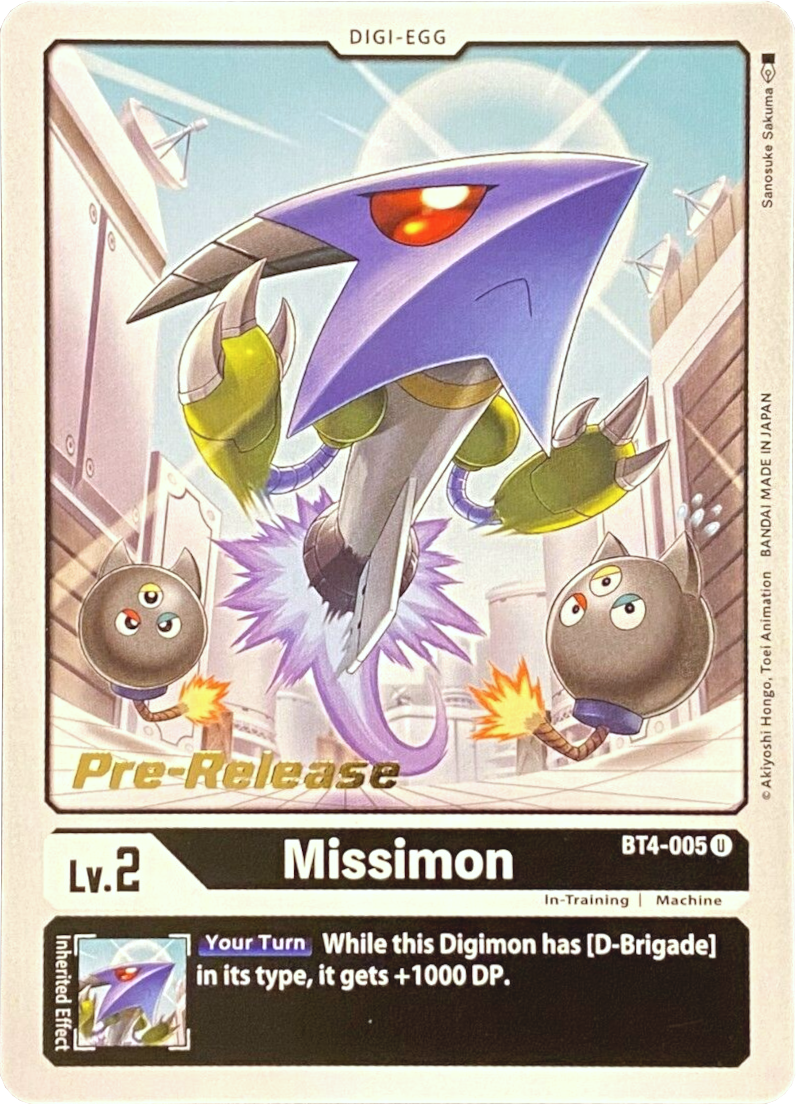 Missimon [BT4-005] [Great Legend Pre-Release Promos] | Play N Trade Winnipeg