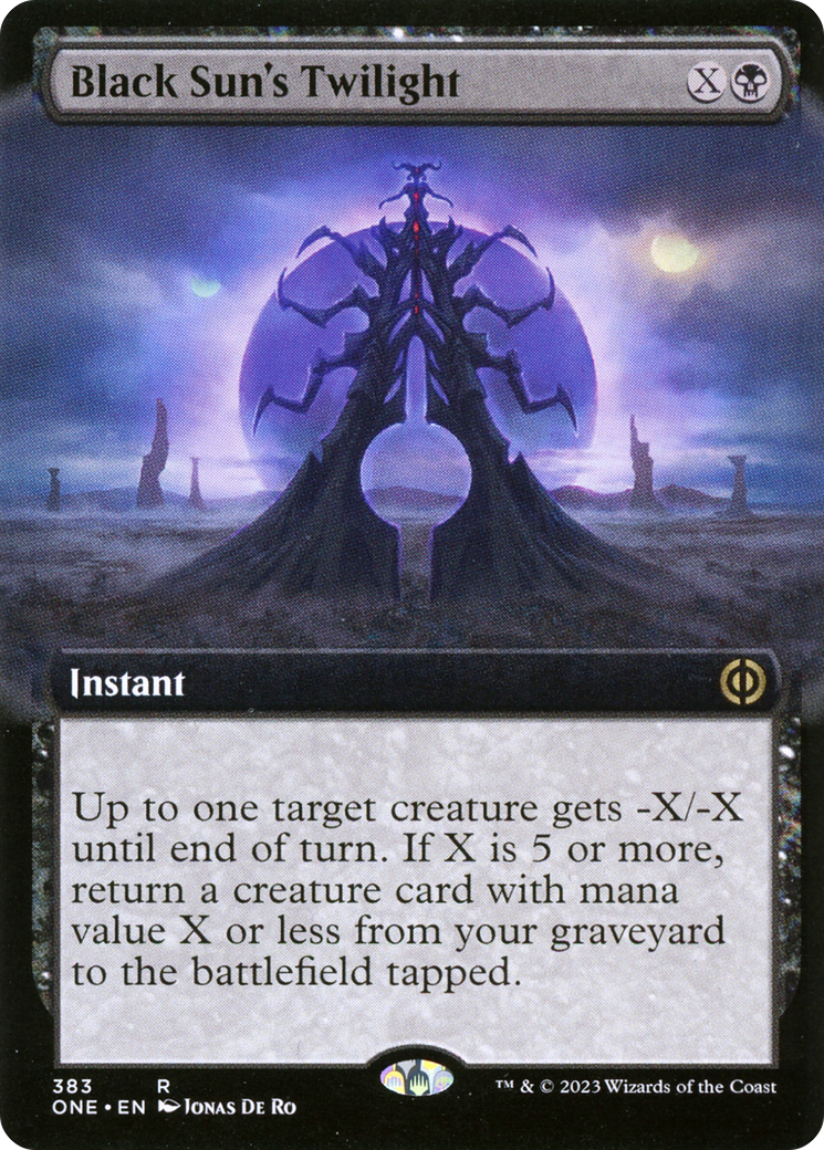 Black Sun's Twilight (Extended Art) [Phyrexia: All Will Be One] | Play N Trade Winnipeg