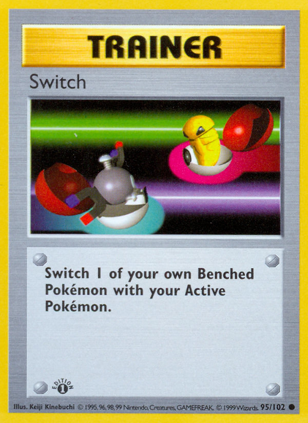 Switch (95/102) (Shadowless) [Base Set 1st Edition] | Play N Trade Winnipeg