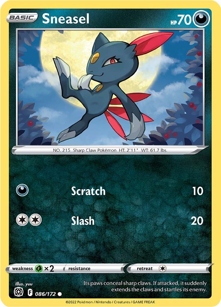 Sneasel (086/172) [Sword & Shield: Brilliant Stars] | Play N Trade Winnipeg