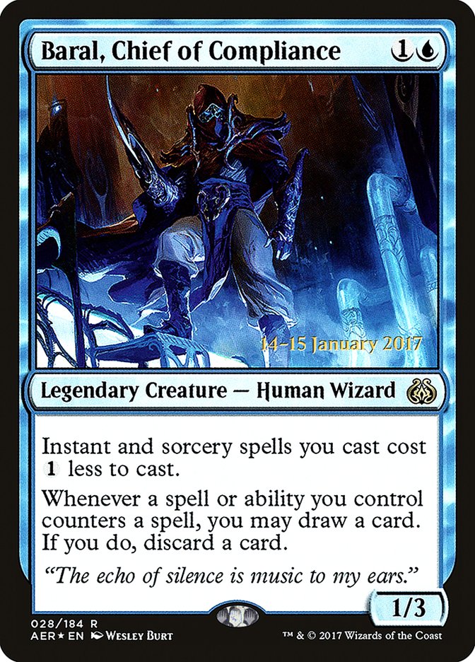 Baral, Chief of Compliance  [Aether Revolt Prerelease Promos] | Play N Trade Winnipeg