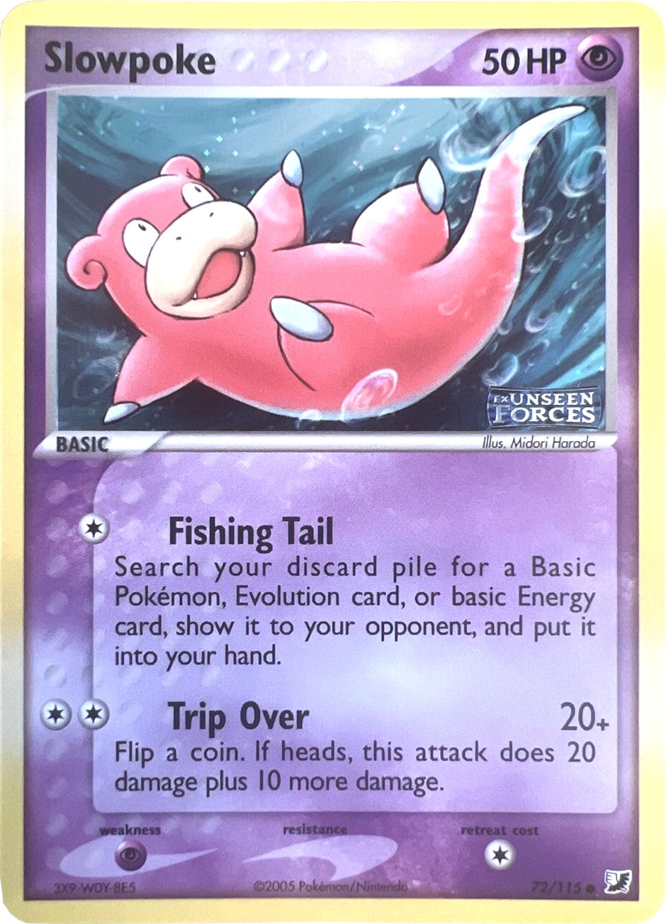 Slowpoke (72/115) (Stamped) [EX: Unseen Forces] | Play N Trade Winnipeg