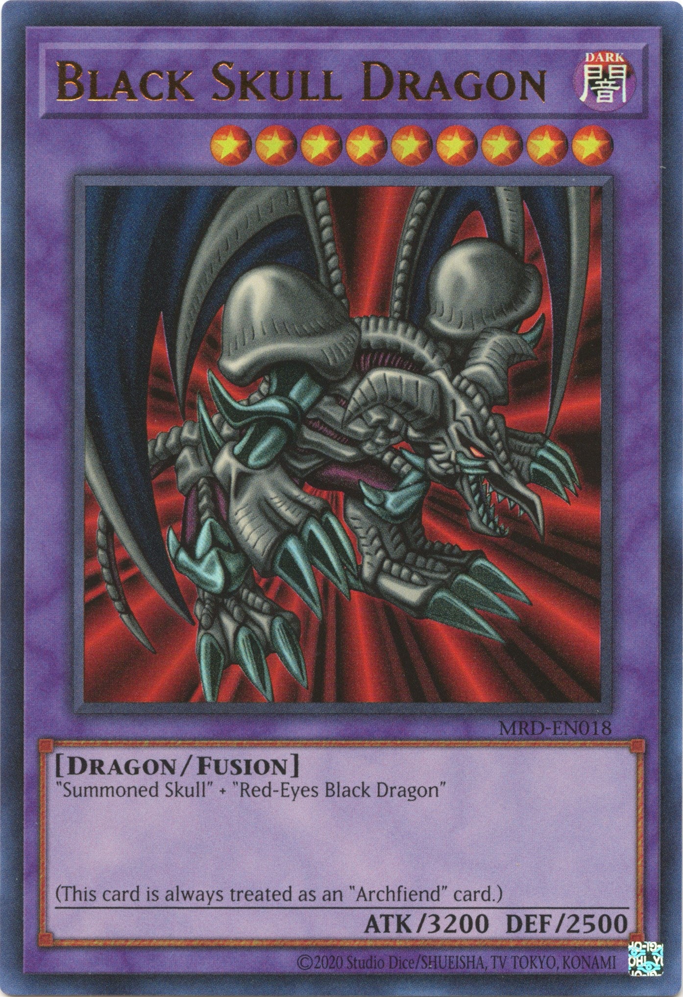 Black Skull Dragon (25th Anniversary) [MRD-EN018] Ultra Rare | Play N Trade Winnipeg