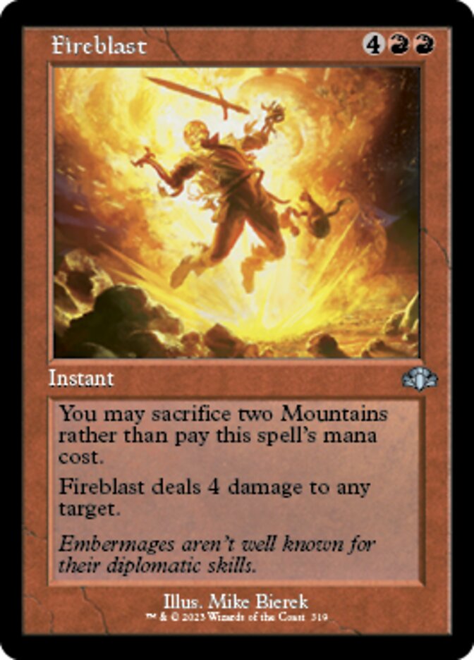 Fireblast (Retro) [Dominaria Remastered] | Play N Trade Winnipeg