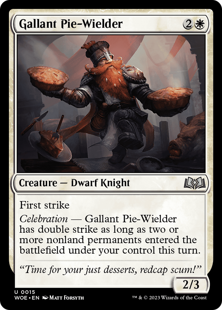 Gallant Pie-Wielder [Wilds of Eldraine] | Play N Trade Winnipeg