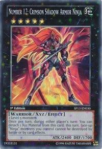 Number 12: Crimson Shadow Armor Ninja [SP13-EN030] Starfoil Rare | Play N Trade Winnipeg