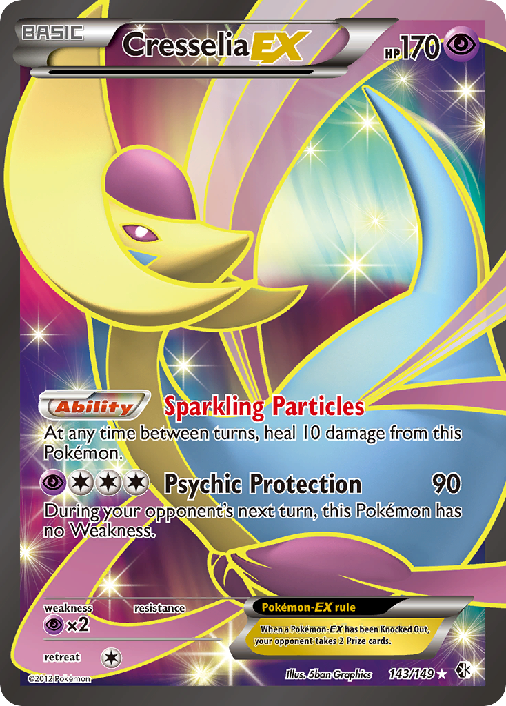 Cresselia EX (143/149) [Black & White: Boundaries Crossed] | Play N Trade Winnipeg