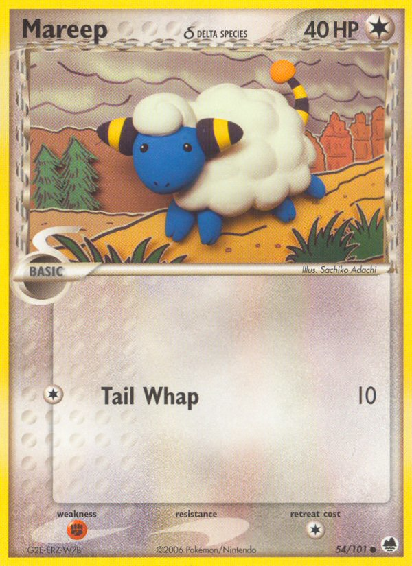 Mareep (54/101) (Delta Species) [EX: Dragon Frontiers] | Play N Trade Winnipeg