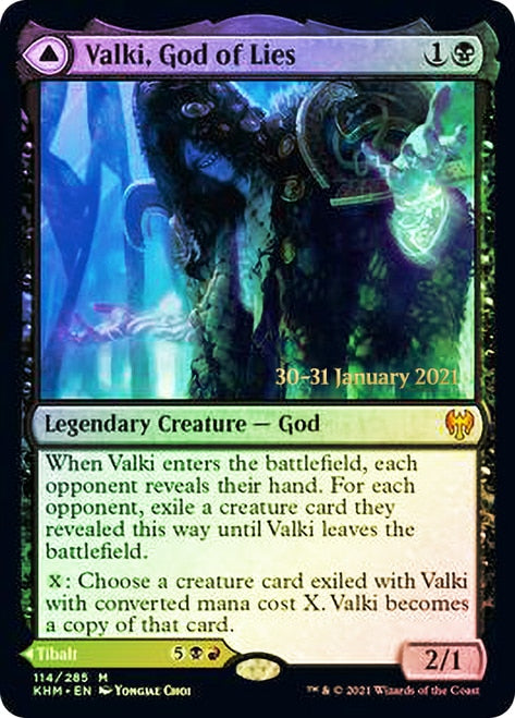 Valki, God of Lies // Tibalt, Cosmic Impostor [Kaldheim Prerelease Promos] | Play N Trade Winnipeg