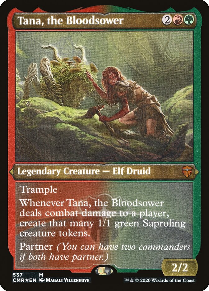 Tana, the Bloodsower (Etched) [Commander Legends] | Play N Trade Winnipeg