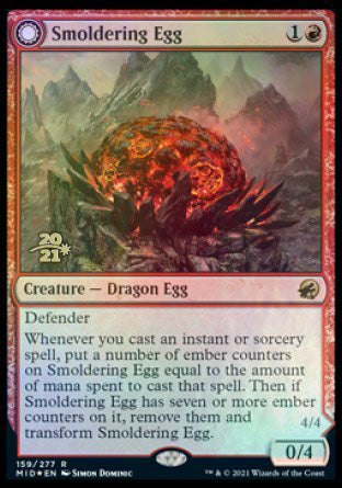 Smoldering Egg // Ashmouth Dragon [Innistrad: Midnight Hunt Prerelease Promos] | Play N Trade Winnipeg