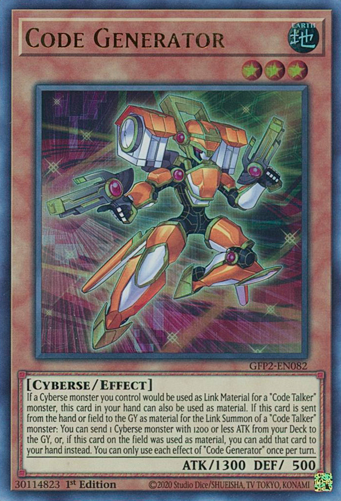 Code Generator [GFP2-EN082] Ultra Rare | Play N Trade Winnipeg