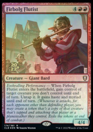 Firbolg Flutist [Commander Legends: Battle for Baldur's Gate Prerelease Promos] | Play N Trade Winnipeg