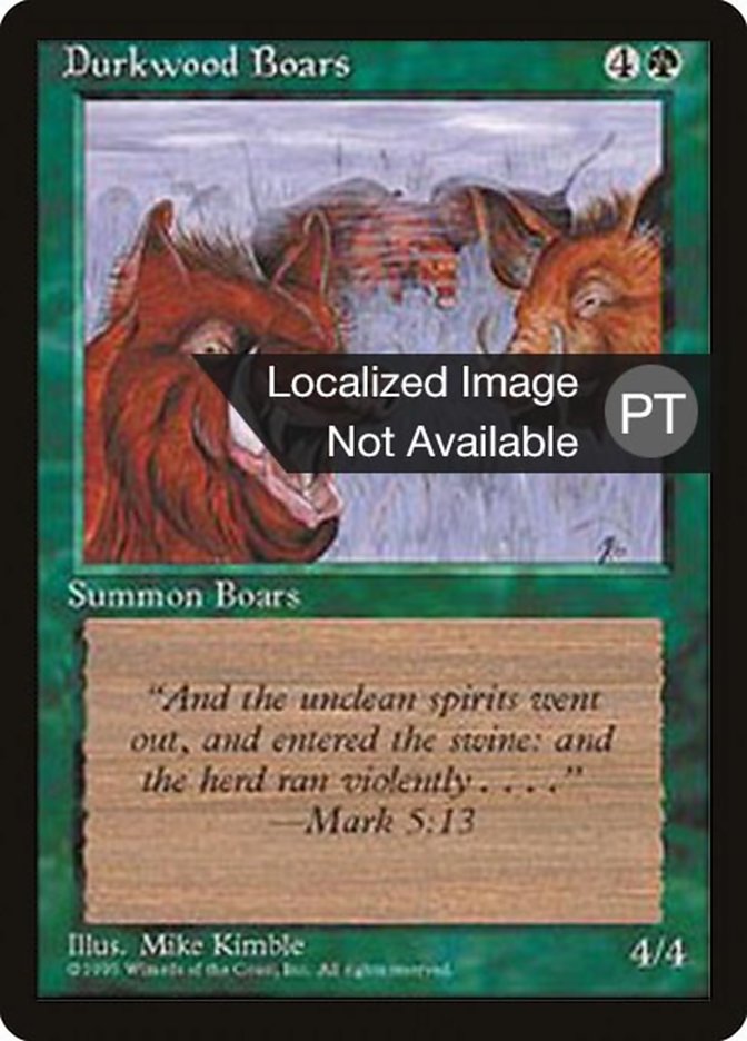 Durkwood Boars [Fourth Edition (Foreign Black Border)] | Play N Trade Winnipeg