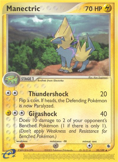 Manectric (39/109) [EX: Ruby & Sapphire] | Play N Trade Winnipeg