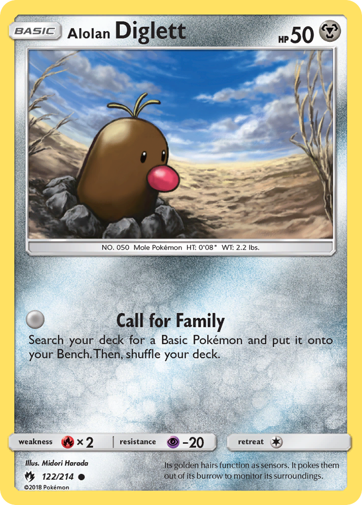 Alolan Diglett (122/214) [Sun & Moon: Lost Thunder] | Play N Trade Winnipeg