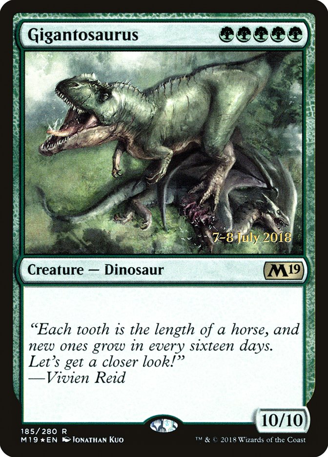 Gigantosaurus  [Core Set 2019 Prerelease Promos] | Play N Trade Winnipeg