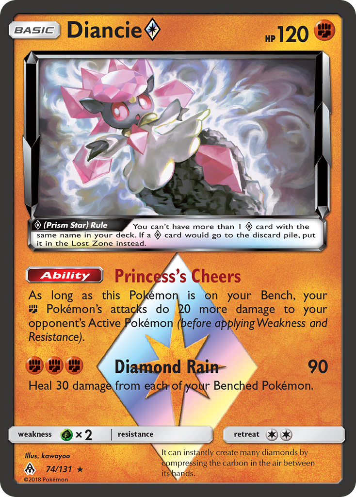 Diancie (74/131) (Prism Star) [Sun & Moon: Forbidden Light] | Play N Trade Winnipeg