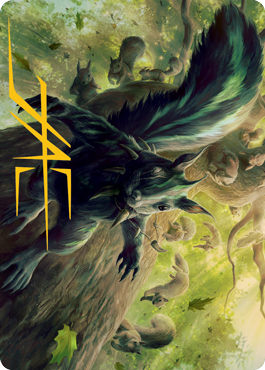 Chatterfang, Squirrel General Art Card (68) (Gold-Stamped Signature) [Modern Horizons 2 Art Series] | Play N Trade Winnipeg
