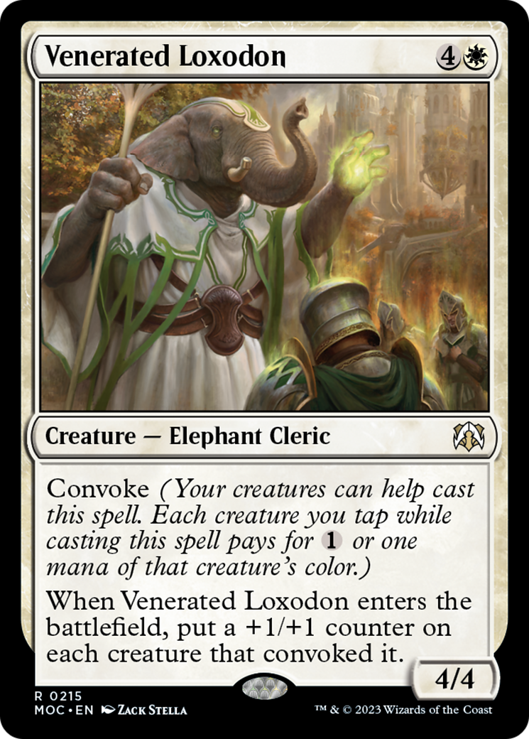 Venerated Loxodon [March of the Machine Commander] | Play N Trade Winnipeg