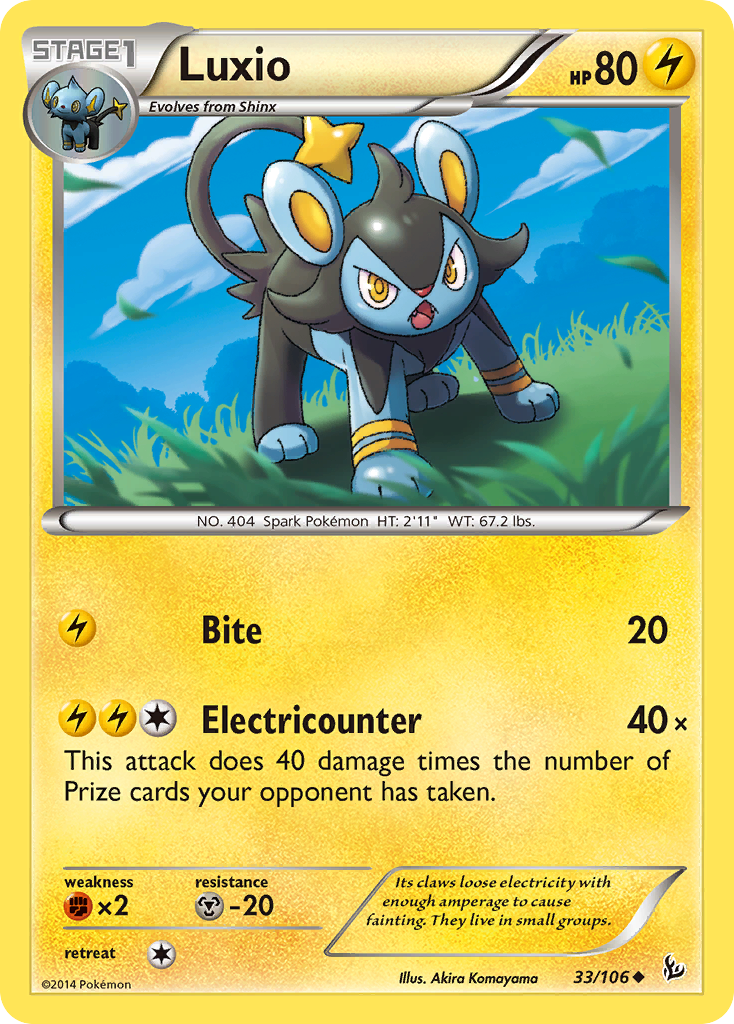 Luxio (33/106) [XY: Flashfire] | Play N Trade Winnipeg