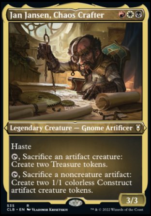 Jan Jansen, Chaos Crafter (Foil Etched) [Commander Legends: Battle for Baldur's Gate] | Play N Trade Winnipeg