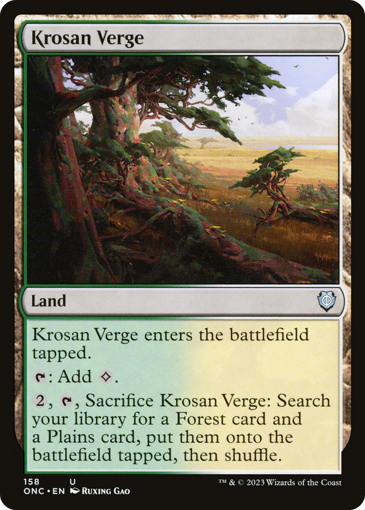 Krosan Verge [Phyrexia: All Will Be One Commander] | Play N Trade Winnipeg