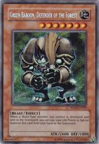 Green Baboon, Defender of the Forest [RP02-EN099] Secret Rare | Play N Trade Winnipeg