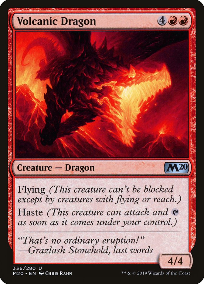 Volcanic Dragon [Core Set 2020] | Play N Trade Winnipeg