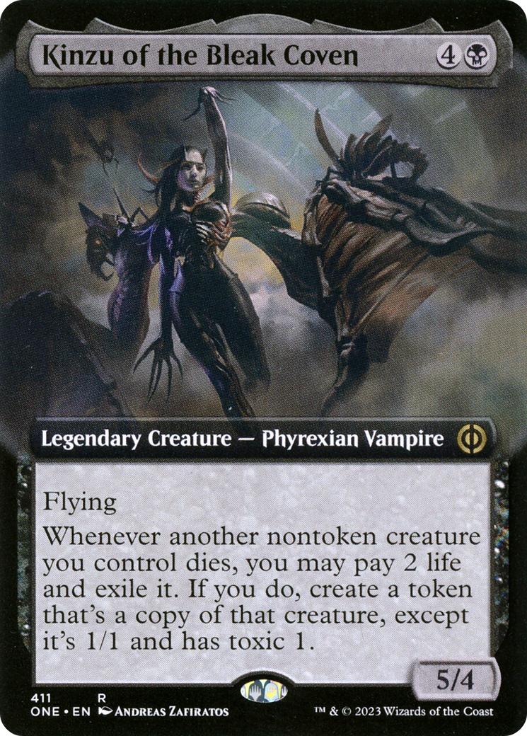 Kinzu of the Bleak Coven (Extended Art) [Phyrexia: All Will Be One] | Play N Trade Winnipeg