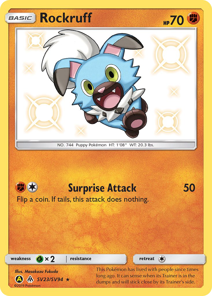 Rockruff (SV23/SV94) [Sun & Moon: Hidden Fates - Shiny Vault] | Play N Trade Winnipeg