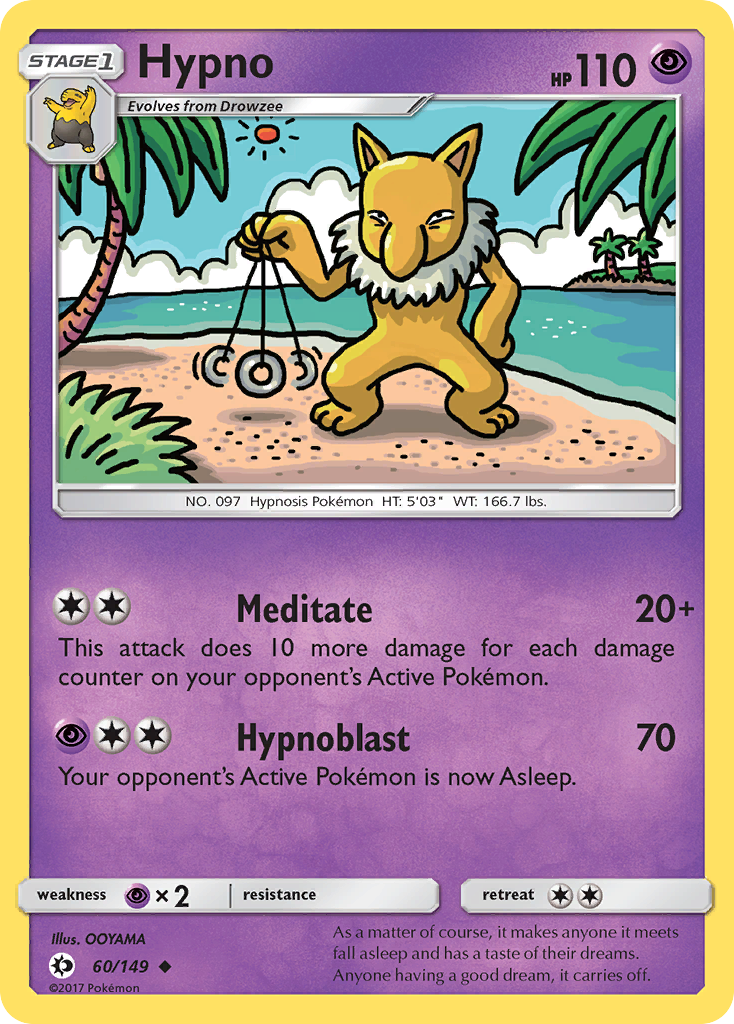 Hypno (60/149) [Sun & Moon: Base Set] | Play N Trade Winnipeg