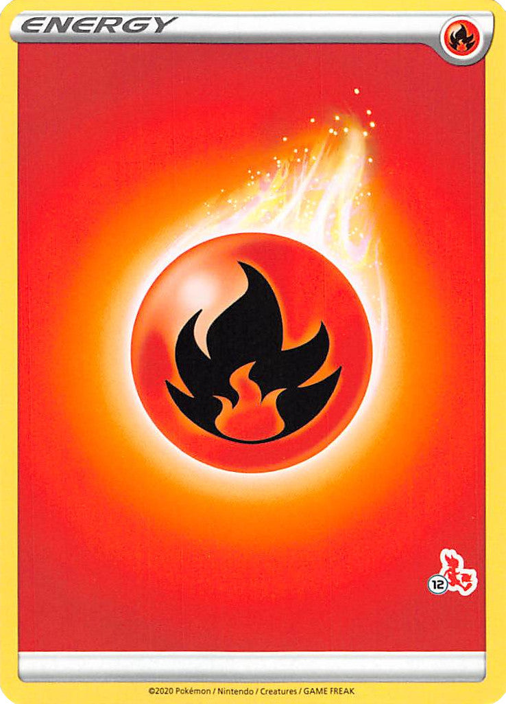 Fire Energy (Cinderace Stamp #12) [Battle Academy 2022] | Play N Trade Winnipeg