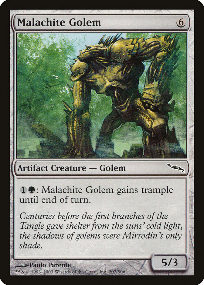 Malachite Golem [Mirrodin] | Play N Trade Winnipeg