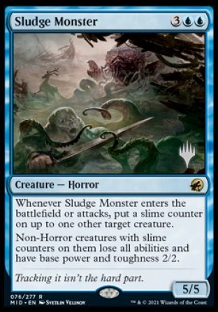 Sludge Monster (Promo Pack) [Innistrad: Midnight Hunt Promos] | Play N Trade Winnipeg