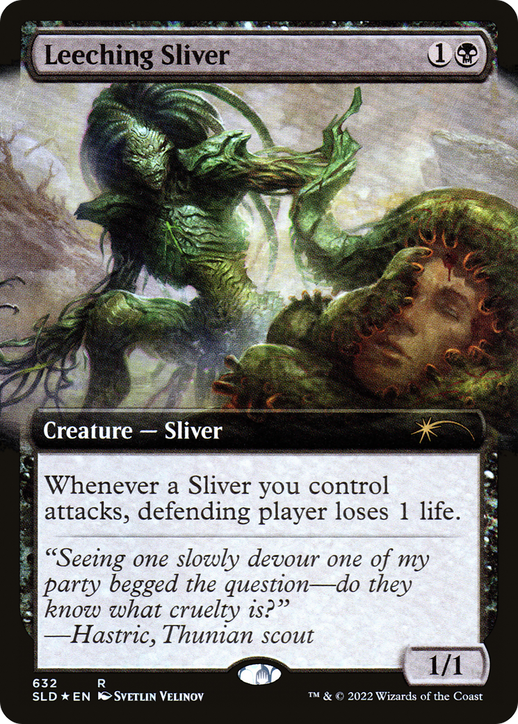 Leeching Sliver (Extended Art) [Secret Lair Drop Promos] | Play N Trade Winnipeg