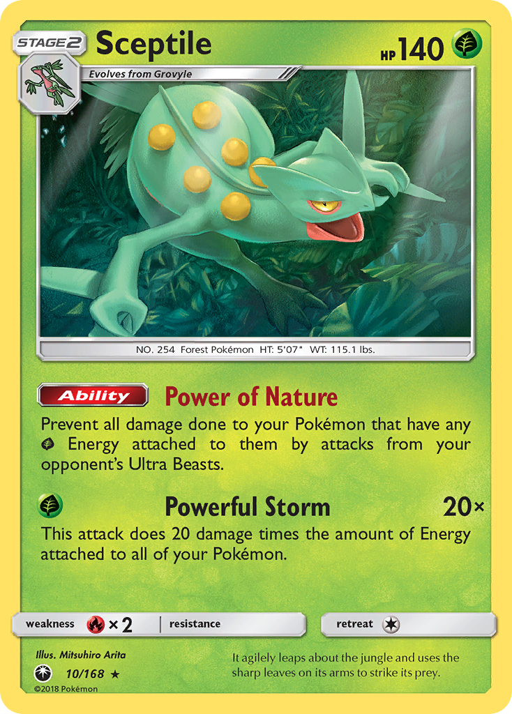 Sceptile (10/168) [Sun & Moon: Celestial Storm] | Play N Trade Winnipeg