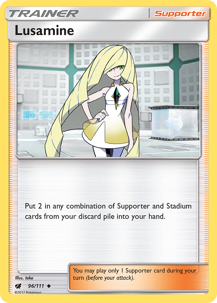 Lusamine (96/111) [Sun & Moon: Crimson Invasion] | Play N Trade Winnipeg