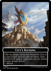 City's Blessing // Pirate (0005) Double-Sided Token [The Lost Caverns of Ixalan Commander Tokens] | Play N Trade Winnipeg