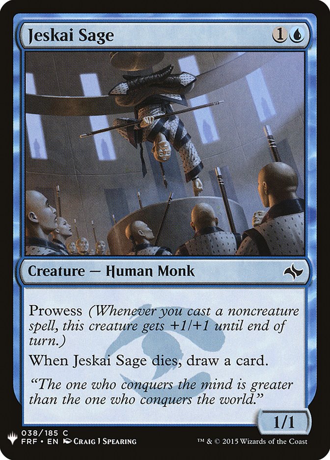 Jeskai Sage [Mystery Booster] | Play N Trade Winnipeg