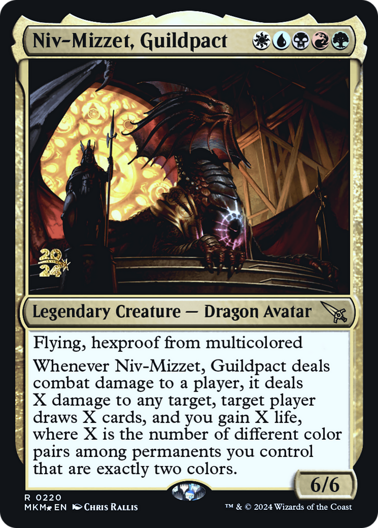 Niv-Mizzet, Guildpact [Murders at Karlov Manor Prerelease Promos] | Play N Trade Winnipeg