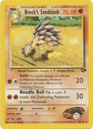 Brock's Sandslash (36/132) [Gym Challenge Unlimited] | Play N Trade Winnipeg