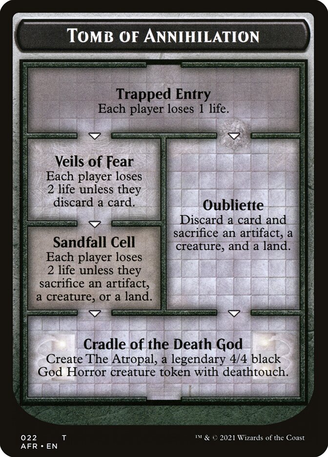 Dungeon of the Mad Mage // Tomb of Annihilation Double-sided Token [Dungeons & Dragons: Adventures in the Forgotten Realms Tokens] | Play N Trade Winnipeg