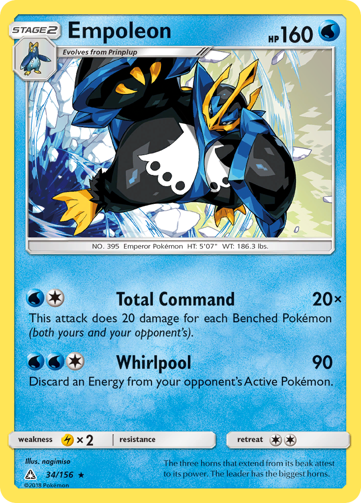 Empoleon (34/156) [Sun & Moon: Ultra Prism] | Play N Trade Winnipeg