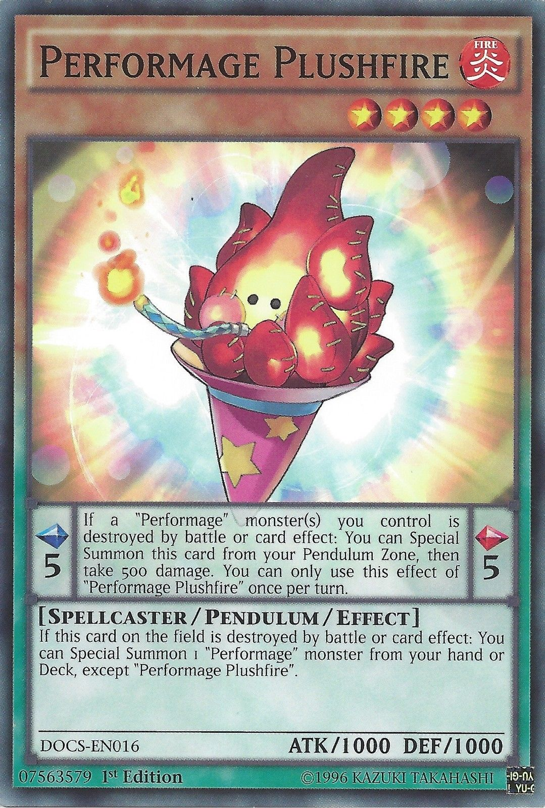 Performage Plushfire [DOCS-EN016] Common | Play N Trade Winnipeg