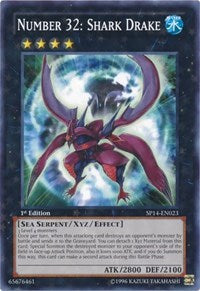 Number 32: Shark Drake [SP14-EN023] Starfoil Rare | Play N Trade Winnipeg