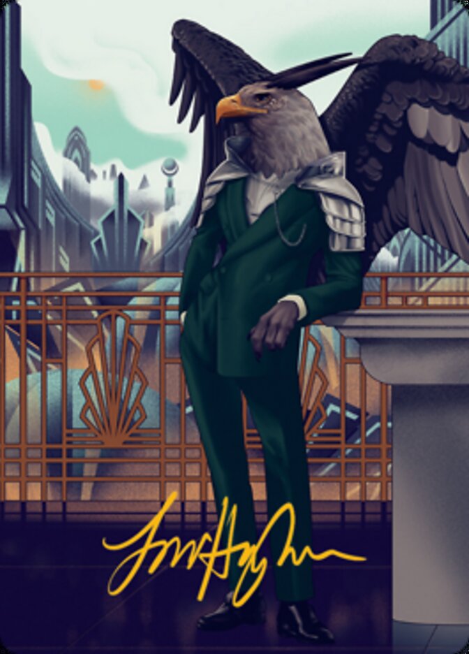 Falco Spara, Pactweaver 2 Art Card (Gold-Stamped Signature) [Streets of New Capenna Art Series] | Play N Trade Winnipeg