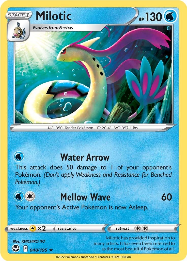 Milotic (040/195) [Sword & Shield: Silver Tempest] | Play N Trade Winnipeg