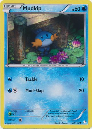 Mudkip (33/160) (Sheen Holo) [XY: Primal Clash] | Play N Trade Winnipeg